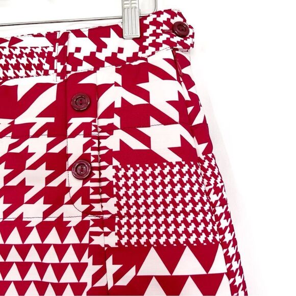 Disney Minnie Mouse Red Houndstooth Puffer Skort Skirt S - Picture 4 of 7
